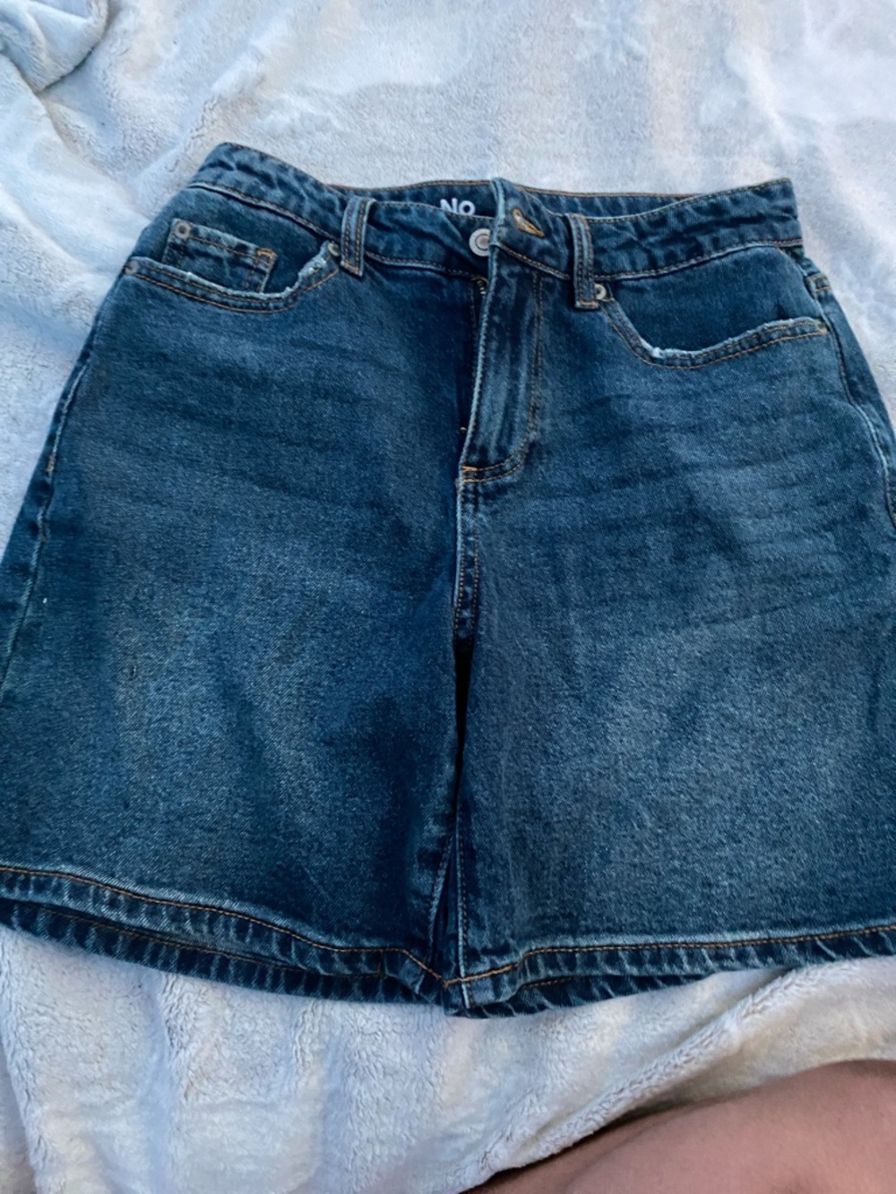 No Boundaries Dark Blue Denim Jean Shorts